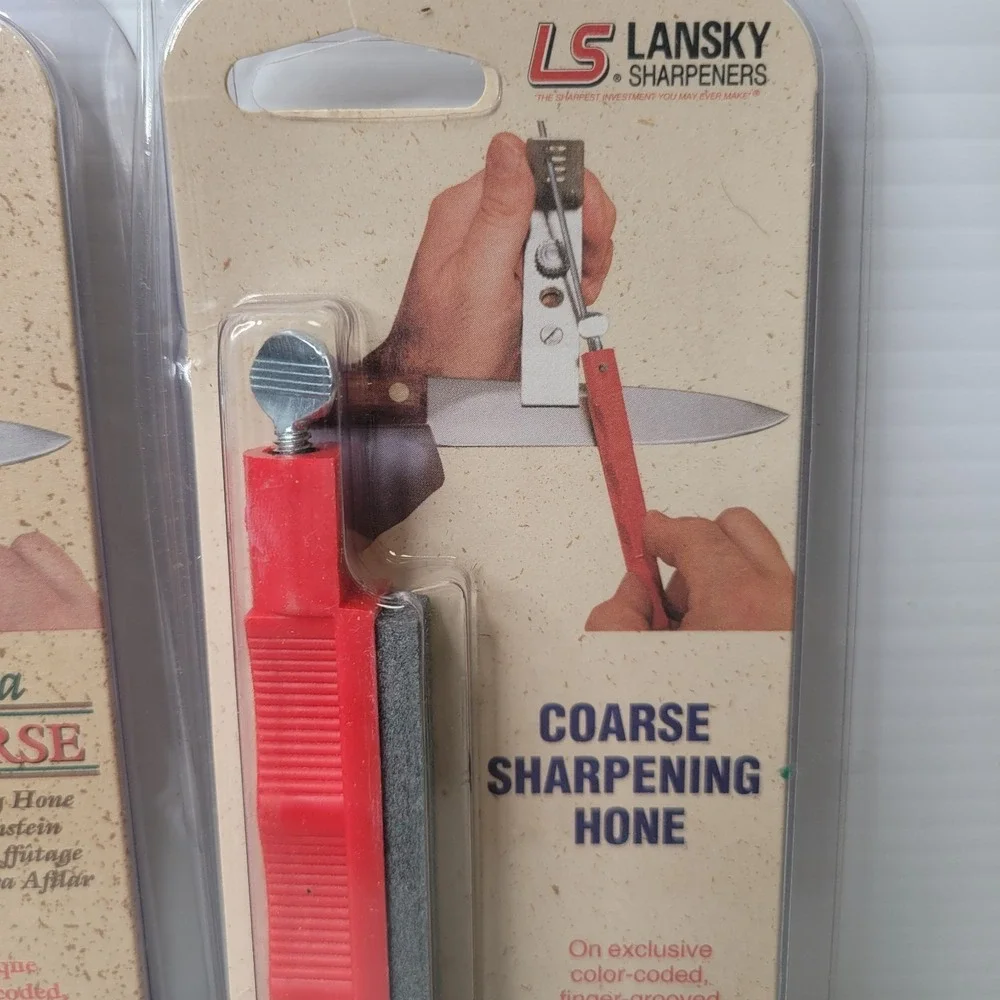 4 Lansky Sharpening Hone Knife Sharpener‎ Stones Ultra & Extra Fine & Coarse NEW
